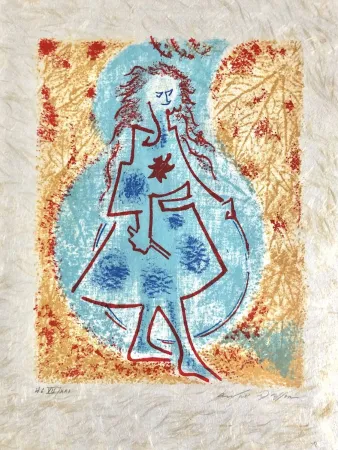 Litografía Masson - Une étoile de craie