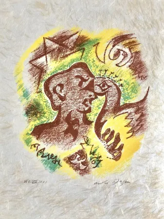 Litografía Masson - Une étoile de craie