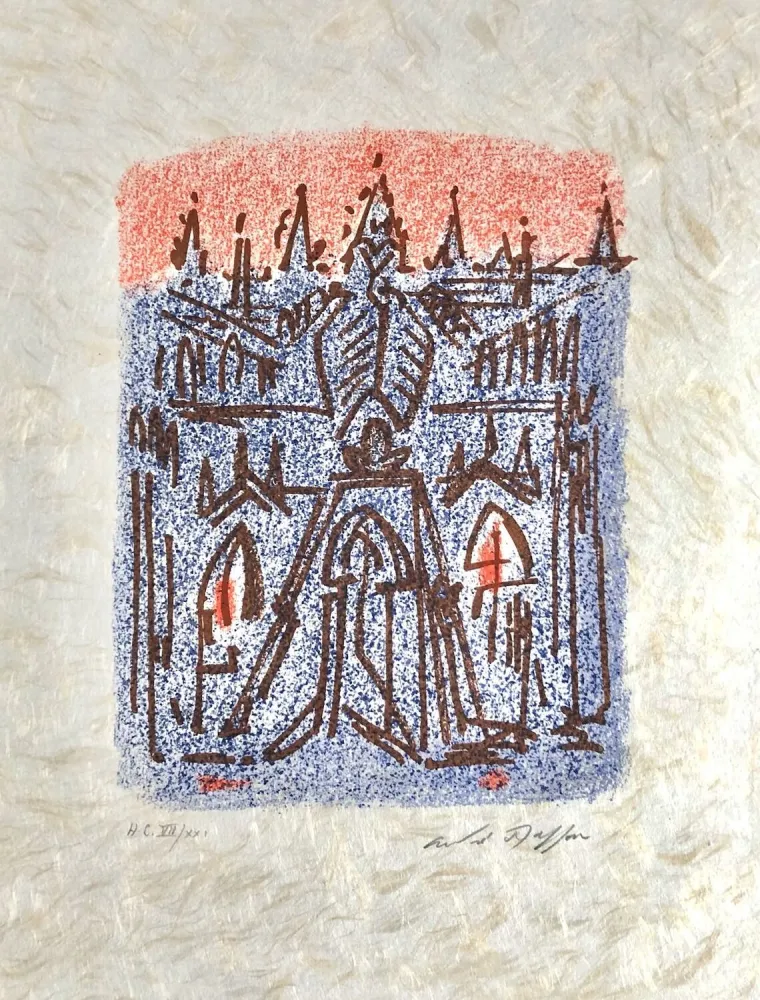 Litografía Masson - Une étoile de craie