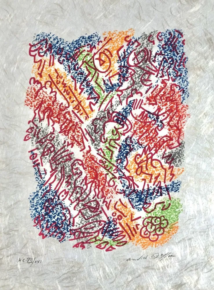 Litografía Masson - Une étoile de craie