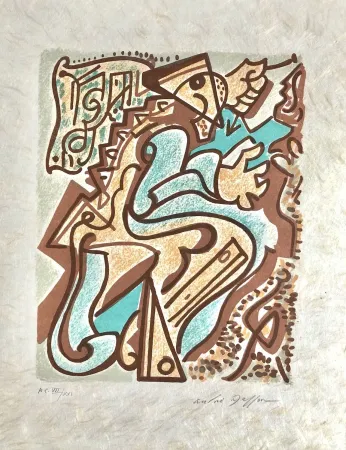 Litografía Masson - Une étoile de craie