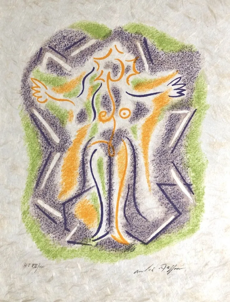 Litografía Masson - Une étoile de craie