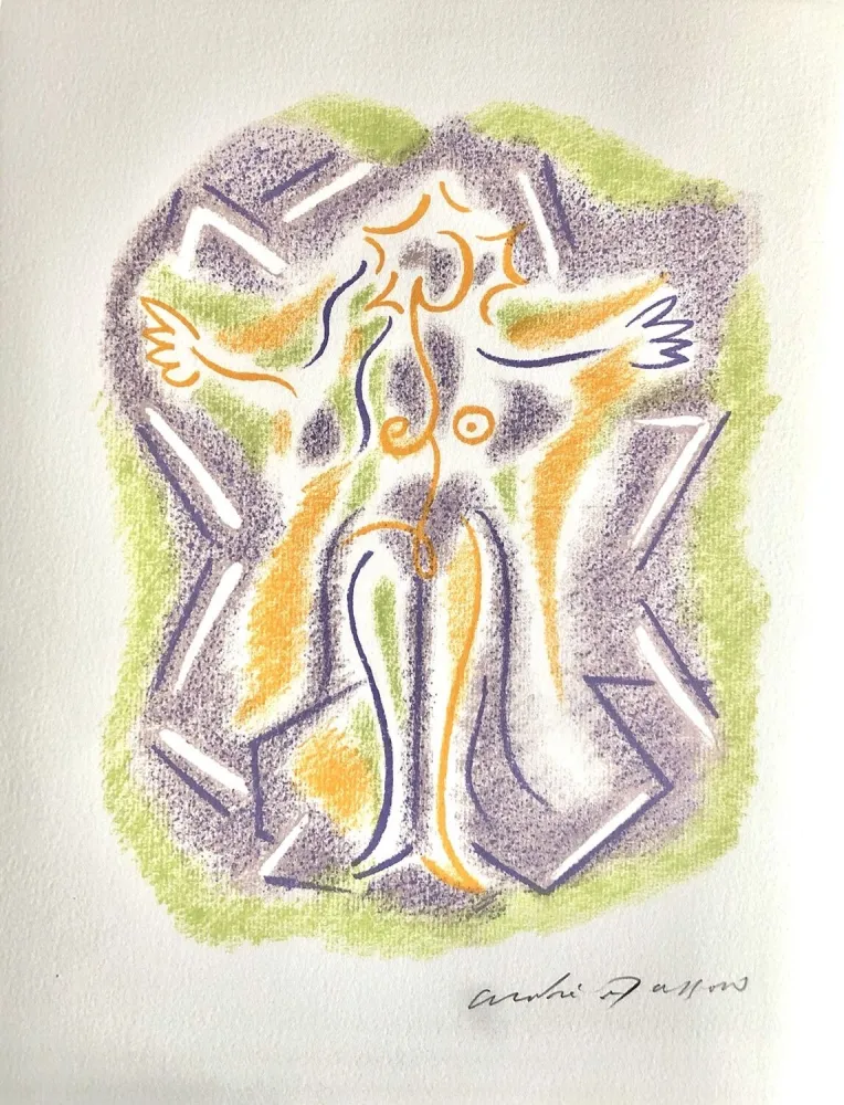 Litografía Masson - Une étoile de craie