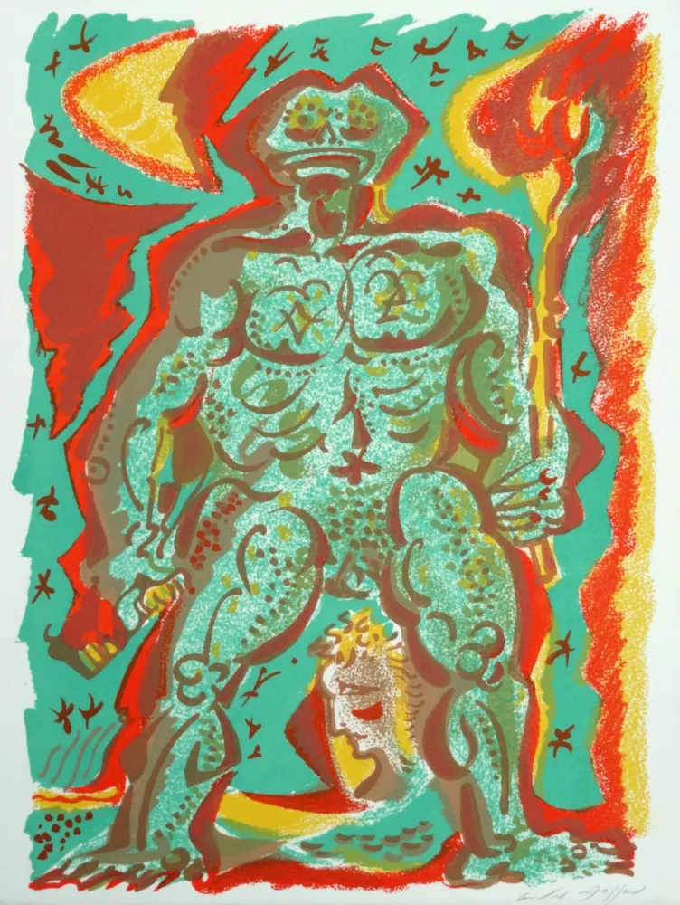 Litografía Masson - Variation sur l’imaginaire