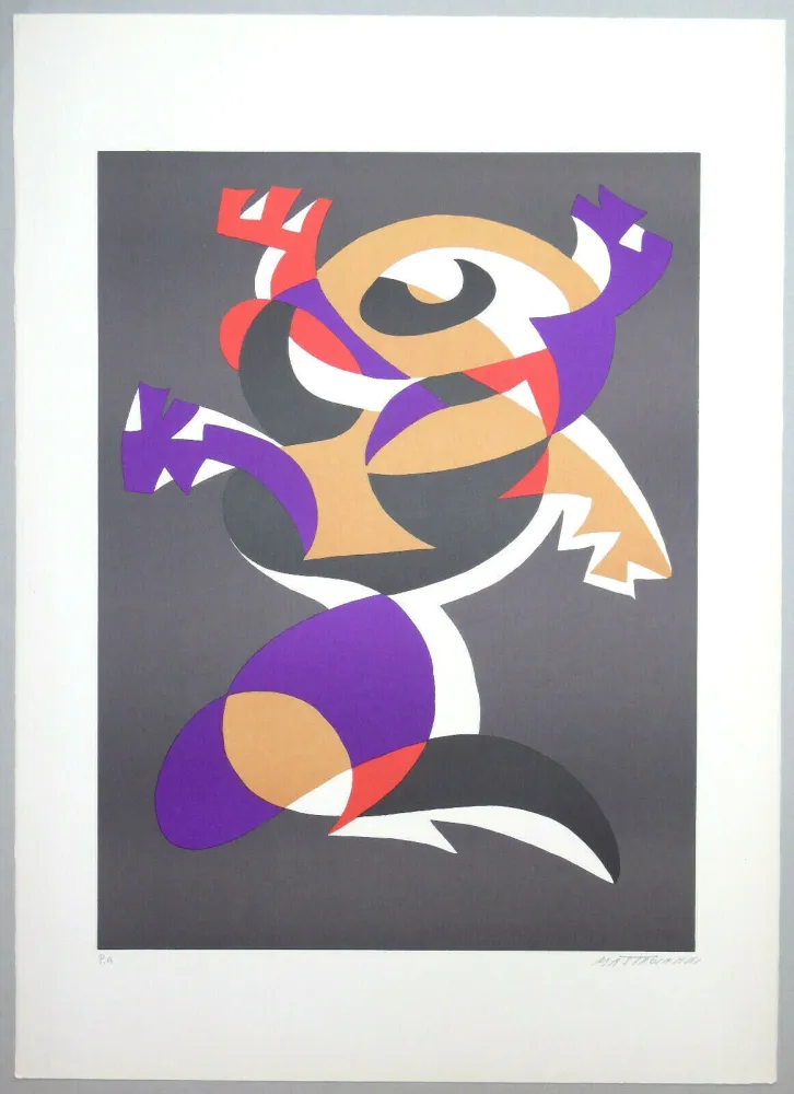 Litografía Mastroianni  - Composizione