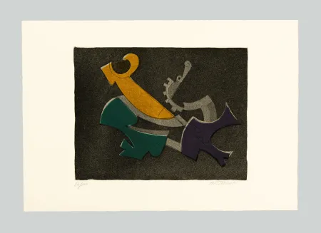 Grabado Mastroianni  - Omaggio all'Ariosto