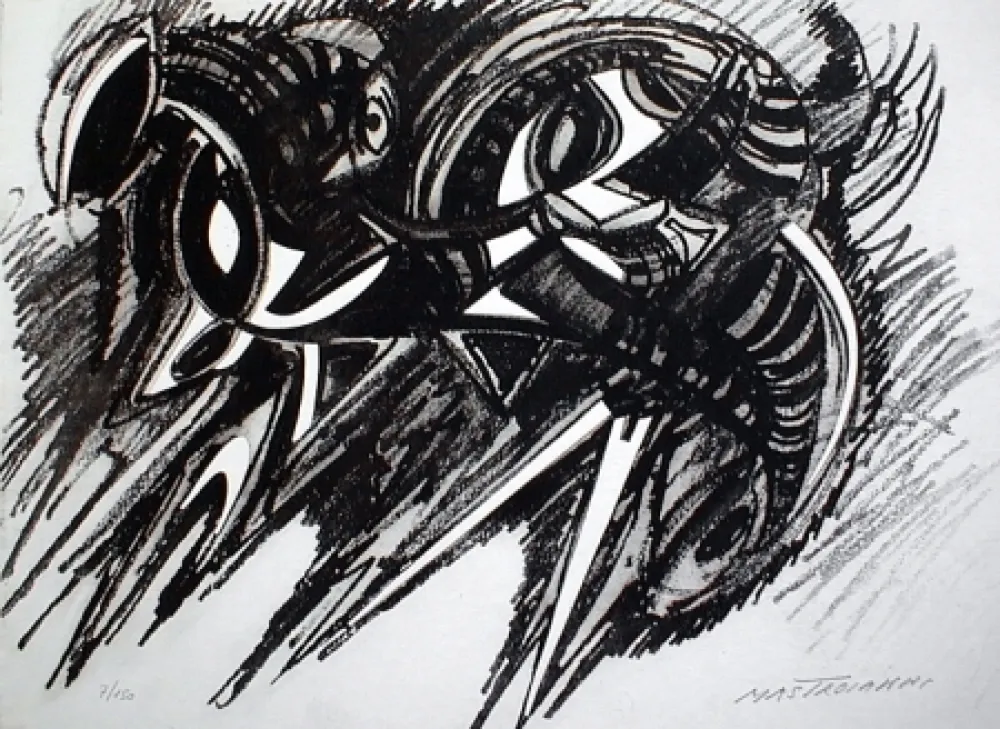 Aguafuerte Y Aguatinta Mastroianni  - Senza titolo