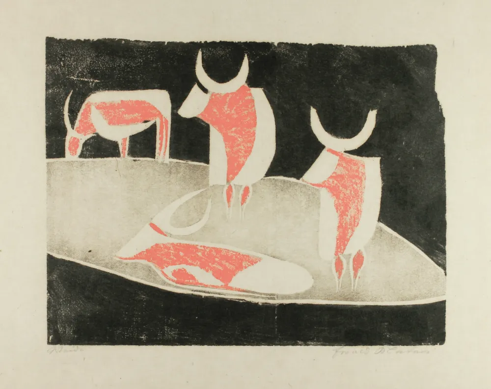 Grabado En Madera Mataré - Weide (Meadow)