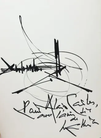 Sin Técnico Mathieu - Georges Mathieu (1921-2012). Encre et pinceau. Signé. 