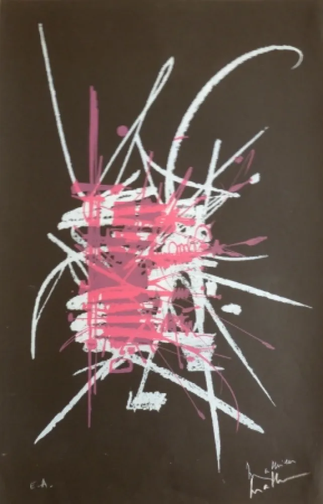 Litografía Mathieu - Sans titre