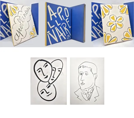 Libro Ilustrado Matisse - A. Rouveyre. APOLLINAIRE. Papiers découpés et lithographies de Matisse (1952)