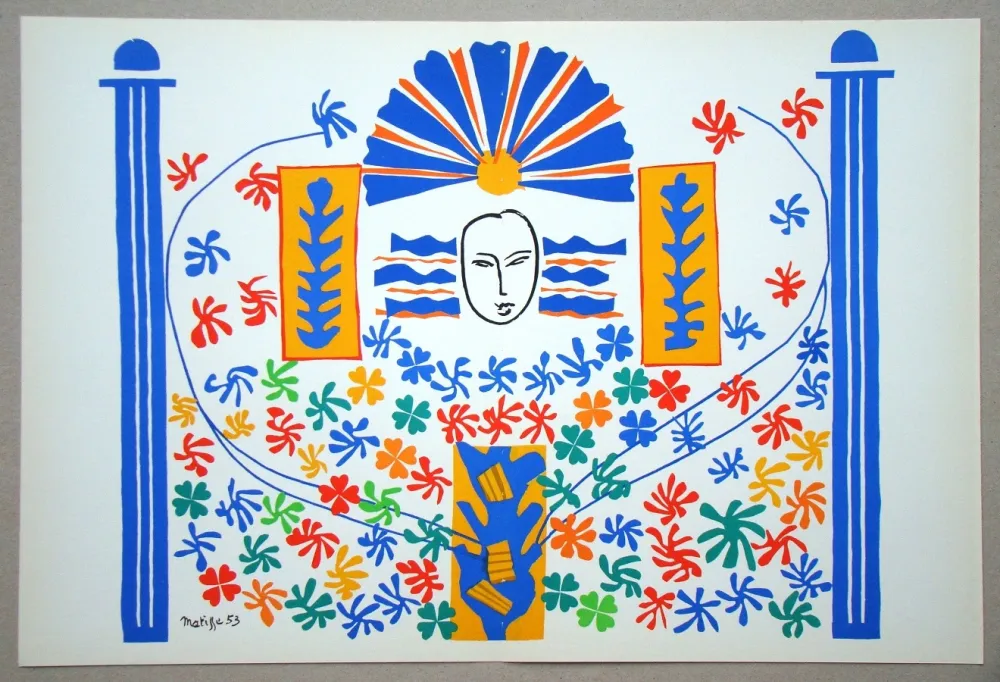 Litografía Matisse (After) - Apollon