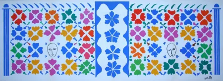 Litografía Matisse (After) - Décoration - Masques