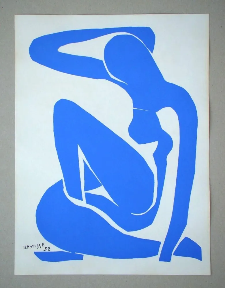 Serigrafía Matisse (After) - Nu bleu
