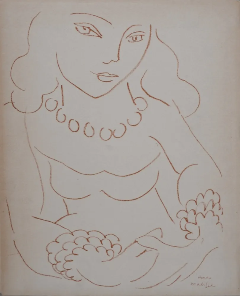 Litografía Matisse (After) - Portrait de femme