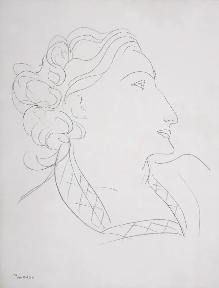 Sin Técnico Matisse (After) - Portrait de femme, 1943