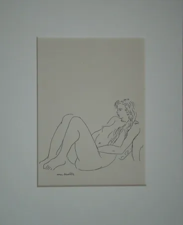 Litografía Matisse - Assis nu