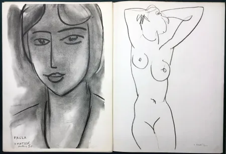 Libro Ilustrado Matisse - Derrière le Miroir n° 46-47. MATISSE. Mai 1952. 1ère Édition.