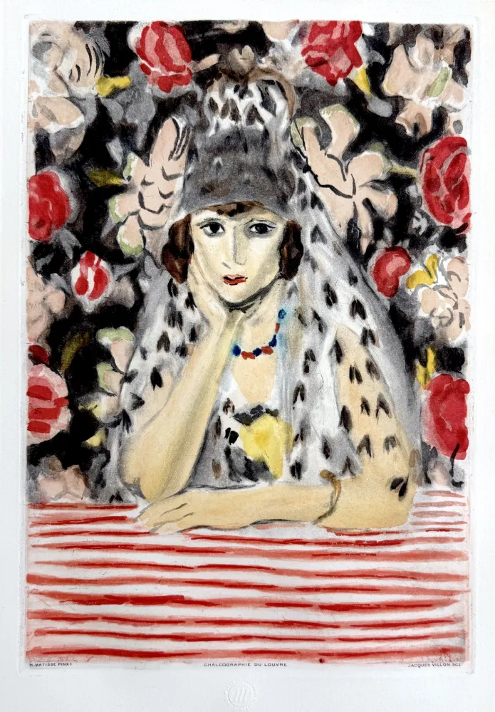 Aguafuerte Y Aguatinta Matisse - Espagnole a la Mantille