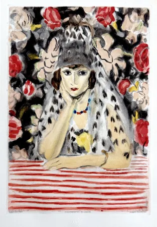 Aguafuerte Y Aguatinta Matisse - Espagnole a la Mantille