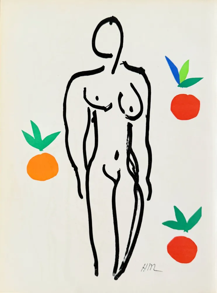 Litografía Matisse - Femme
