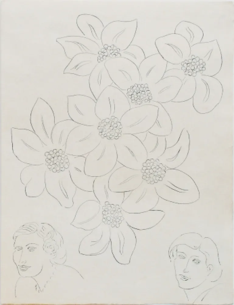 Aguafuerte Matisse - Fleurs