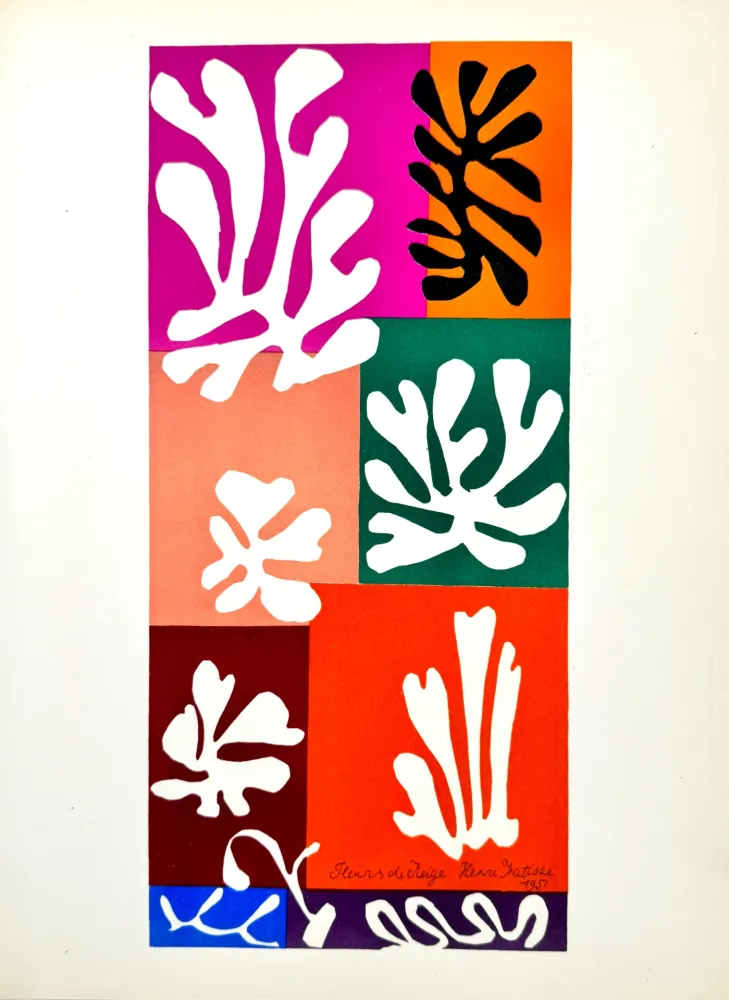 Litografía Matisse - Fleurs de neige 
