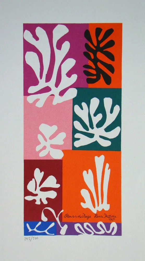 Serigrafía Matisse - Fleurs de Neige, 1951