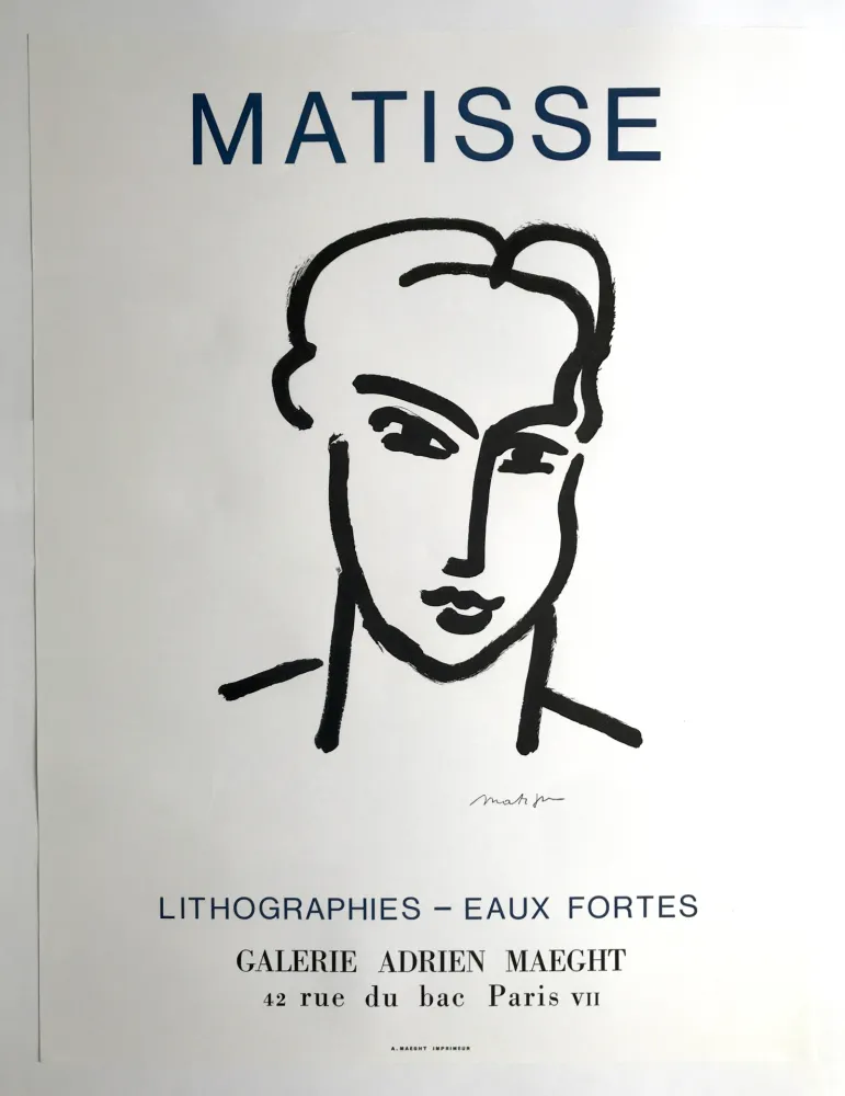 Cartel Matisse - Galerie Adrien Maeght