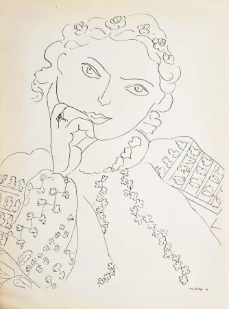 Heliograbado Matisse - Jeune fille