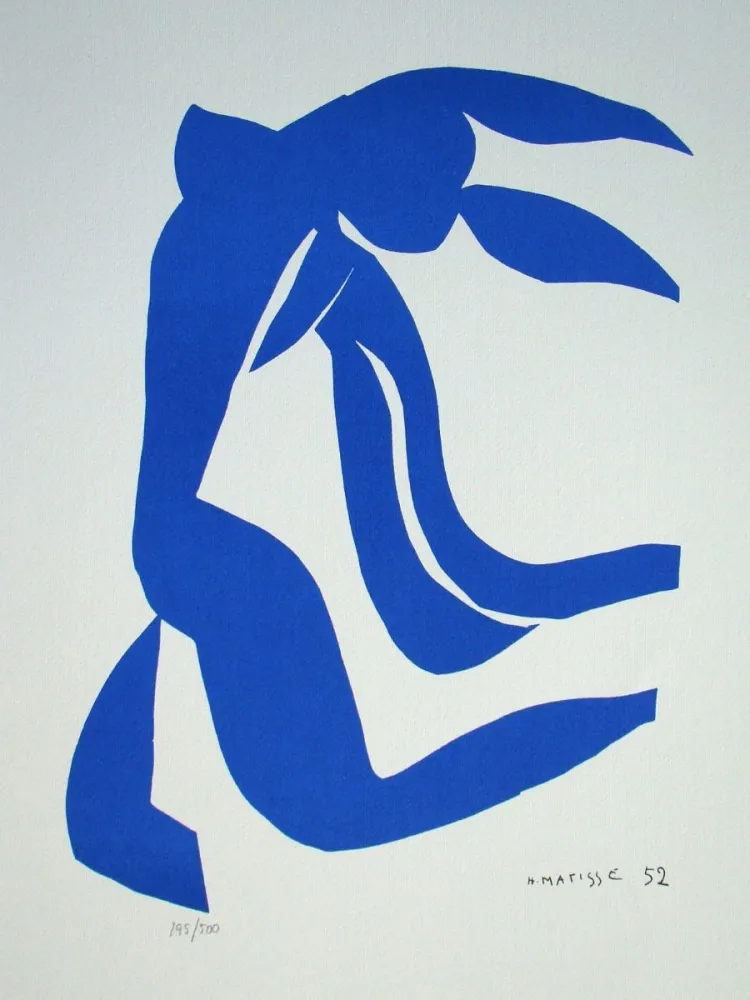 Serigrafía Matisse - La Chevelure, 1952