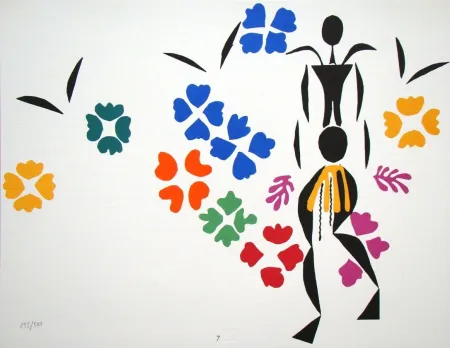 Litografía Matisse - La négresse