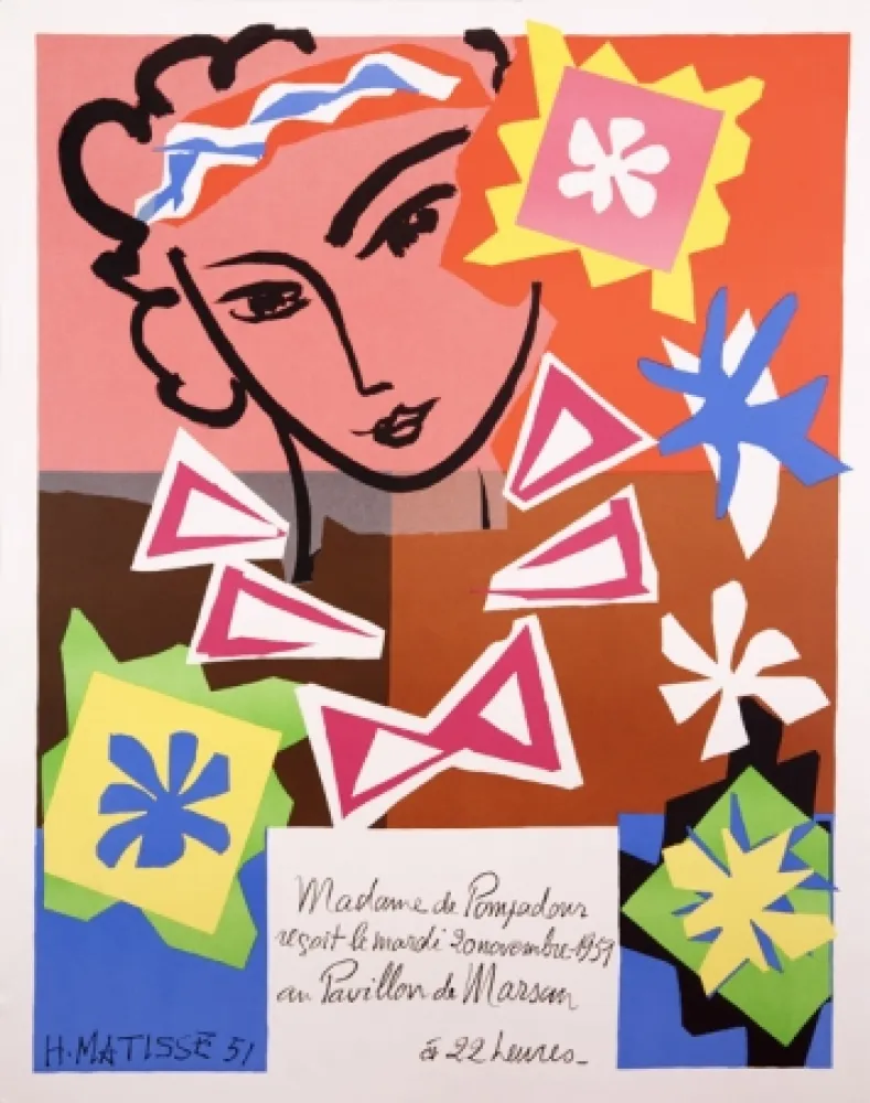 Litografía Matisse - Madame de Pompadour
