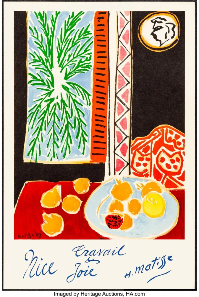 Litografía Matisse - Nice, Travail et joie
