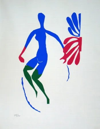 Litografía Matisse - Nu bleu avec des bas verts