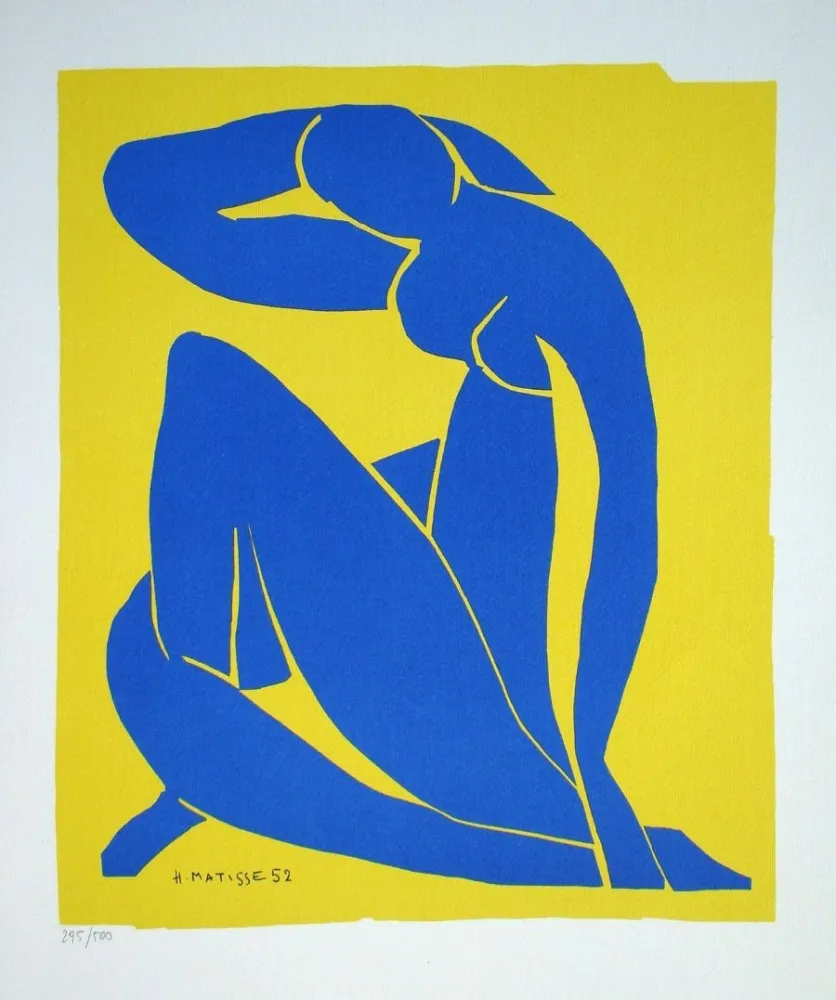 Serigrafía Matisse - Nu bleu II., 1952