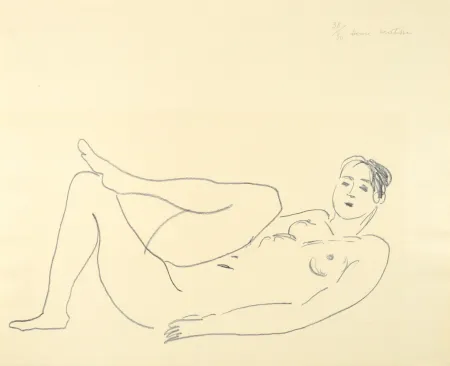 Litografía Matisse - Nu couché, jambe repliée - Étude de jambes