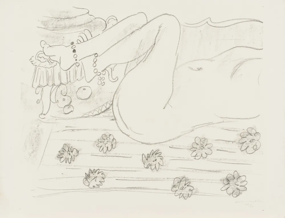 Litografía Matisse - Nu. Étude d’un mouvement de jambes