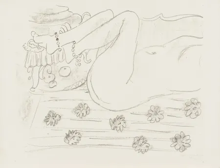 Litografía Matisse - Nu. Étude d’un mouvement de jambes