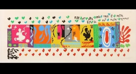 Litografía Matisse - One Thousand and One Nights: Elle vit aparaitre pendant la nuit, 1950, Original Rare Lithograph on Arches paper