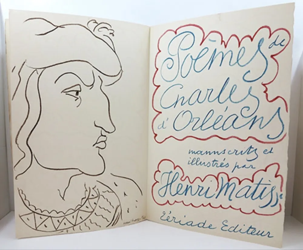 Libro Ilustrado Matisse - Poèmes de Charles d'Orleans, Teriade 1950