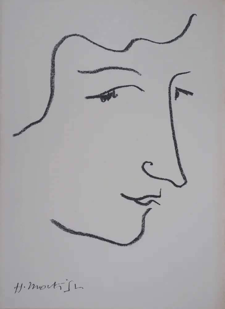 Litografía Matisse - Portrait de profi