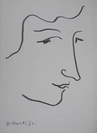 Litografía Matisse - Portrait de profi