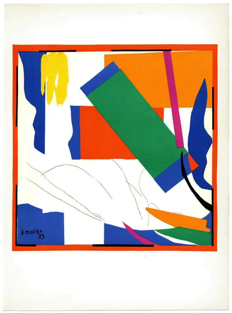 Litografía Matisse - SOUVENIRS D'OCÉANIE (1953). Lithographie d'après les papiers découpés. De luxe sur Arches.