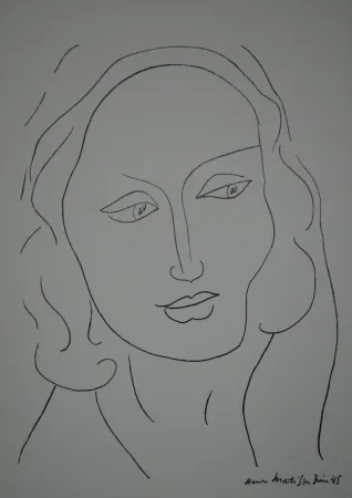Litografía Matisse - Tête de Femme