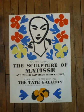 Cartel Matisse - The sculpture of Matisse,Tate Gallery