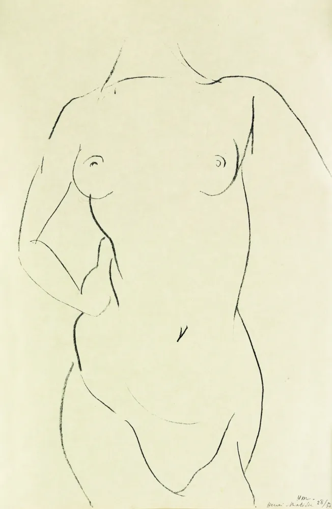 Litografía Matisse - Torse de face