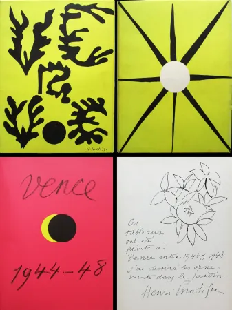 Libro Ilustrado Matisse - Verve n° 21-22. VENCE 1944-48. Couverture originale d'après les papiers découpés
