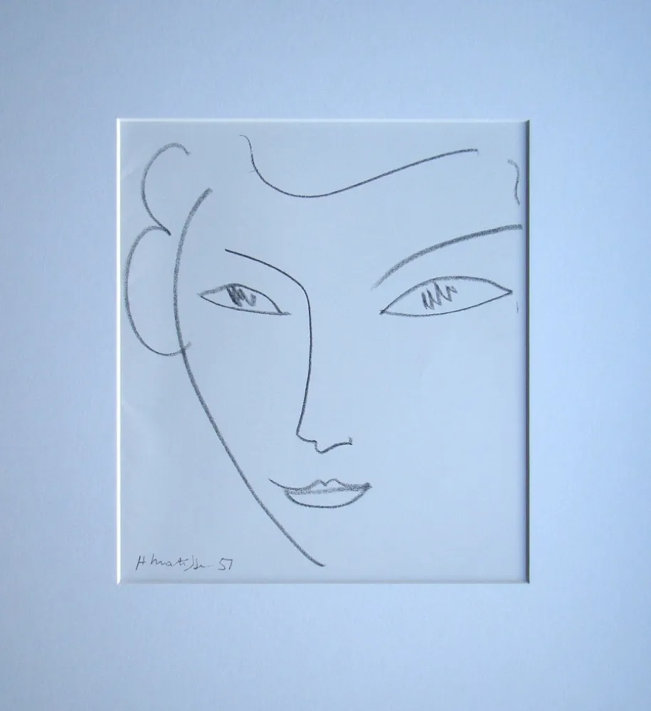 Litografía Matisse - Visage