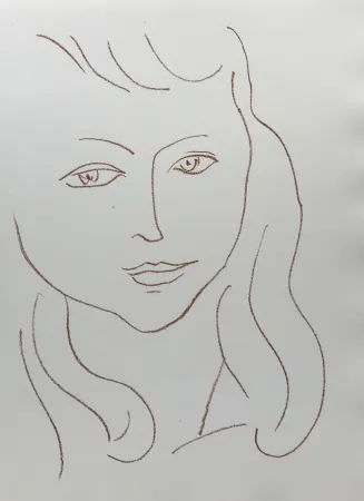 Litografía Matisse - Visages II